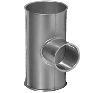 90° T-pieces galvanised
